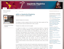 Tablet Screenshot of izquierdahispanica.org